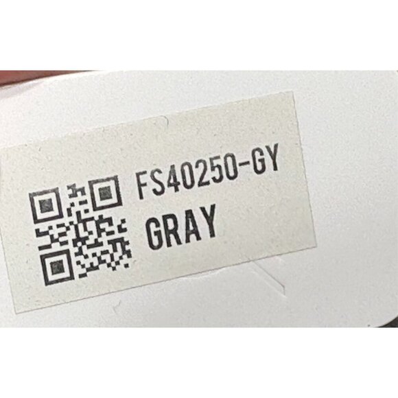 Gray and Cream Winter Scarf With Fringe Design Unisex Men's Women's New Tag - Picture 8 of 8